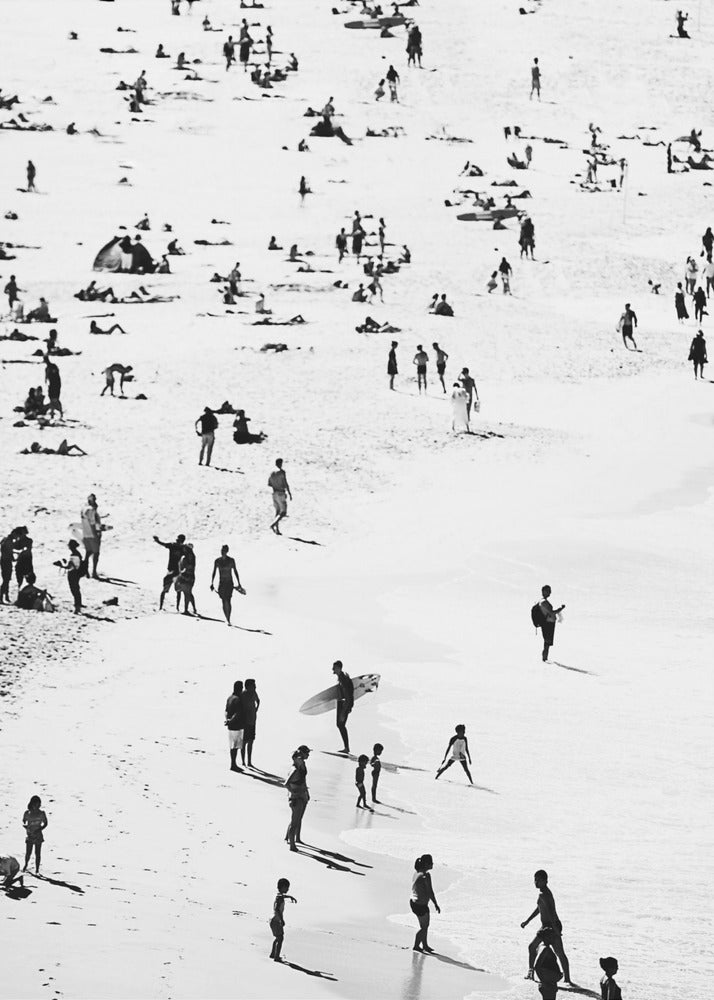 Sylwetki na plaży | Wydruki na łótnie