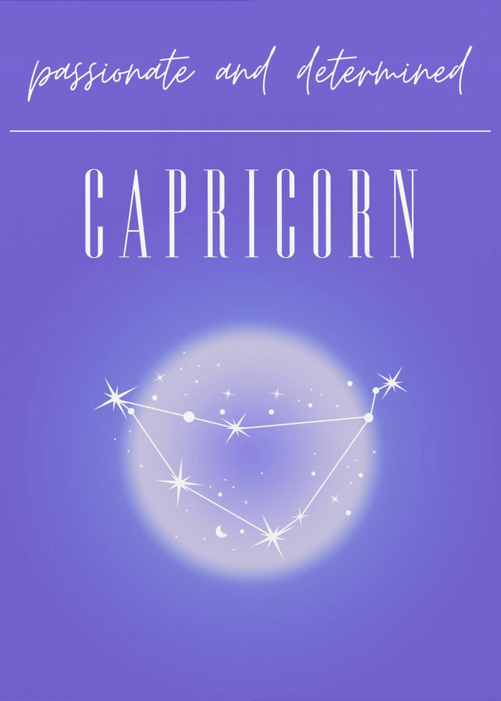 Capricorn Zodiac Print Art | Poster