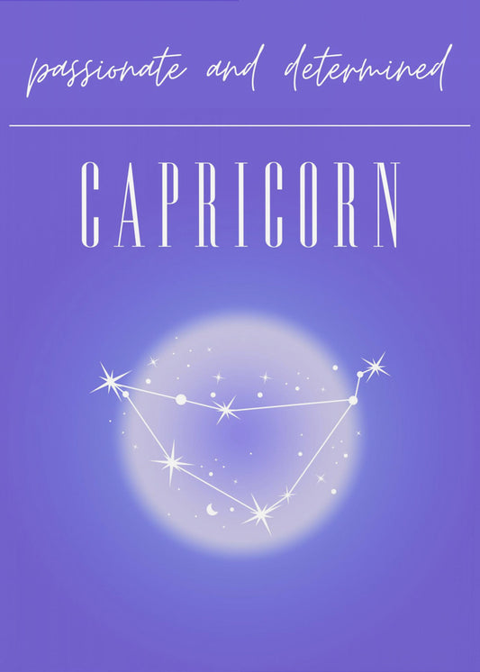 Capricorn Zodiac Print Art | Poster