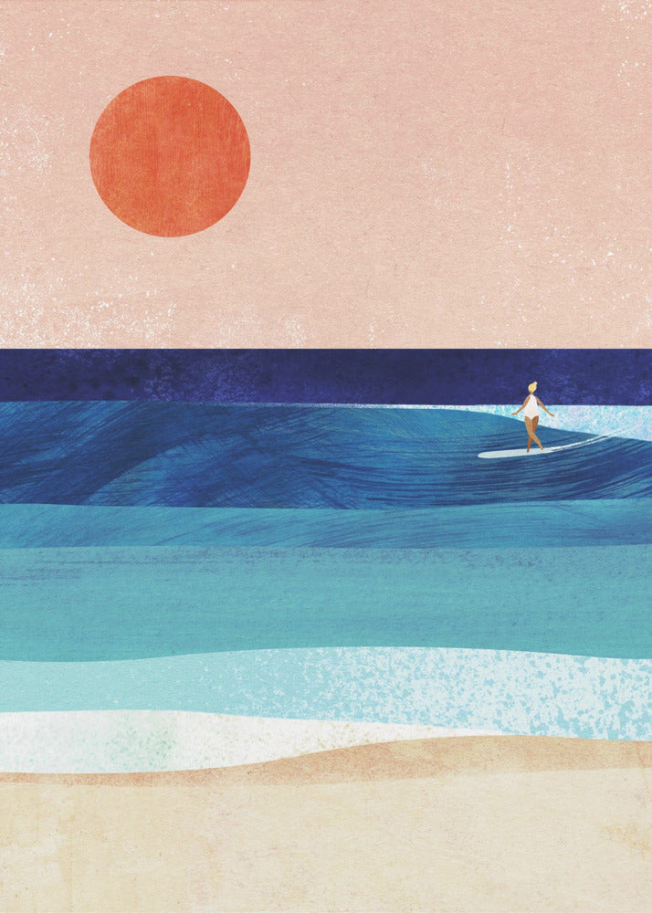 Ragazza surfista | Stampe su Tela