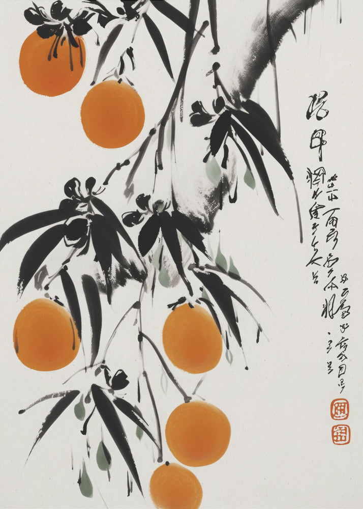 Japanske appelsiner | Plakater - Kunsttrykk