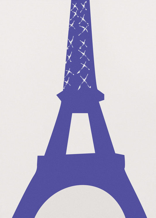 Eiffel Blå | Lærredsbilleder