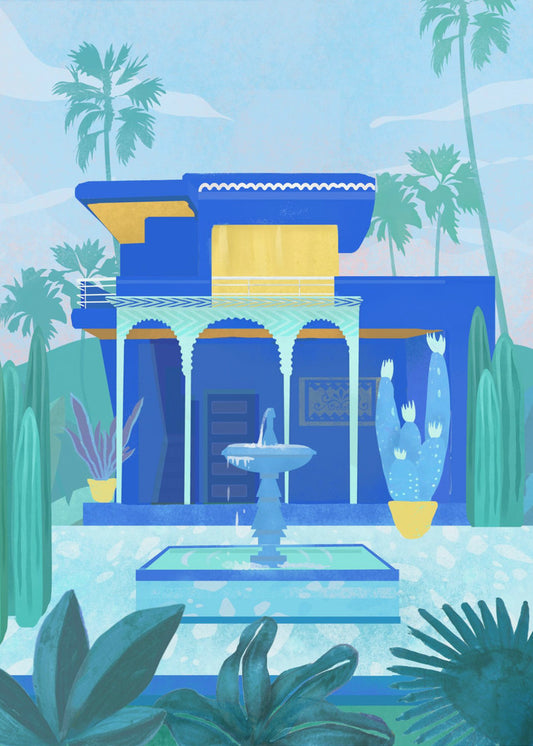 Jardin marocain | Tableaux sur Toile