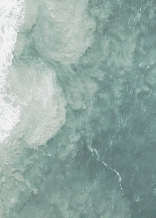Ocean&#039;s Gentle Swirl | Poster