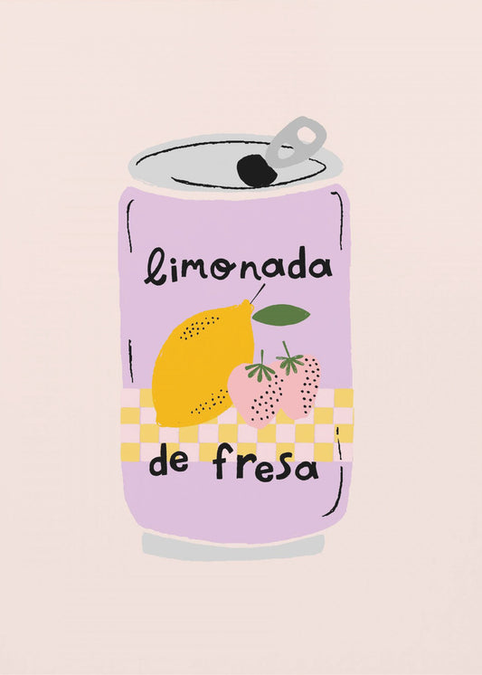 Jordbærlimonade | Lærredsbilleder