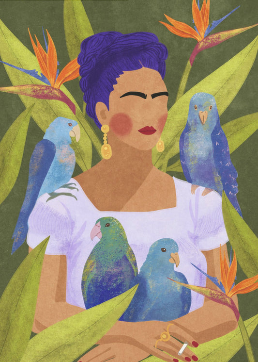 Frida och fåglar | Canvas