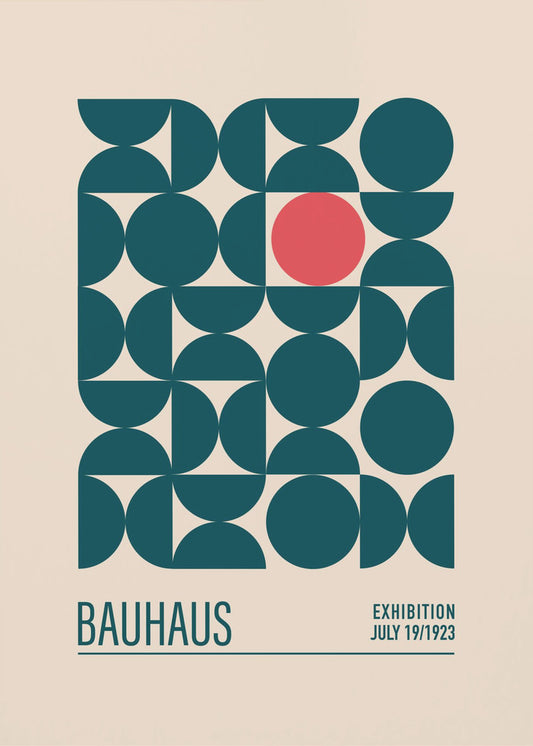 Sfere blu Bauhaus | Stampe su Tela