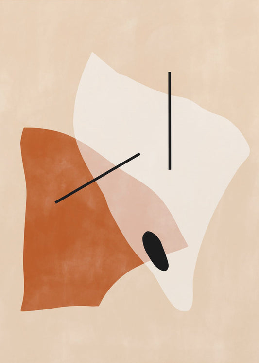 Geometric Shapes In Earthy Tones | Canvas