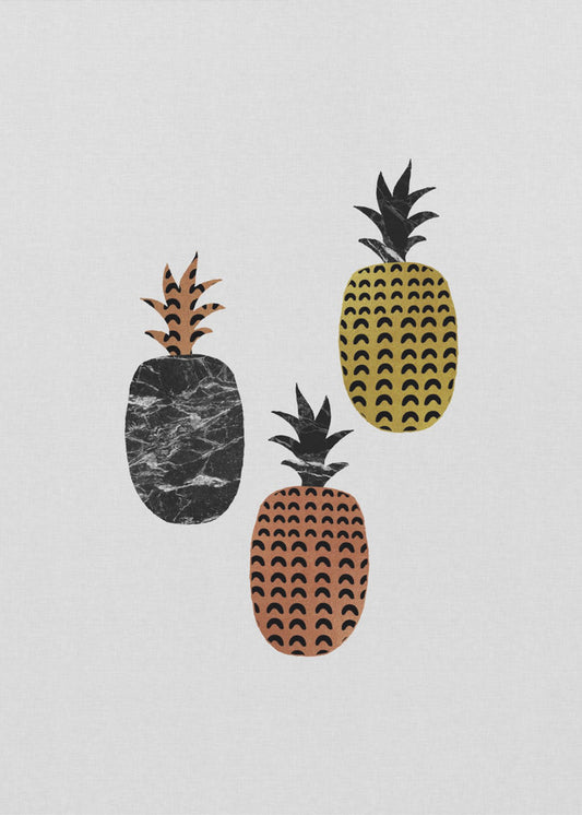 Scandi Pineapples | Poster