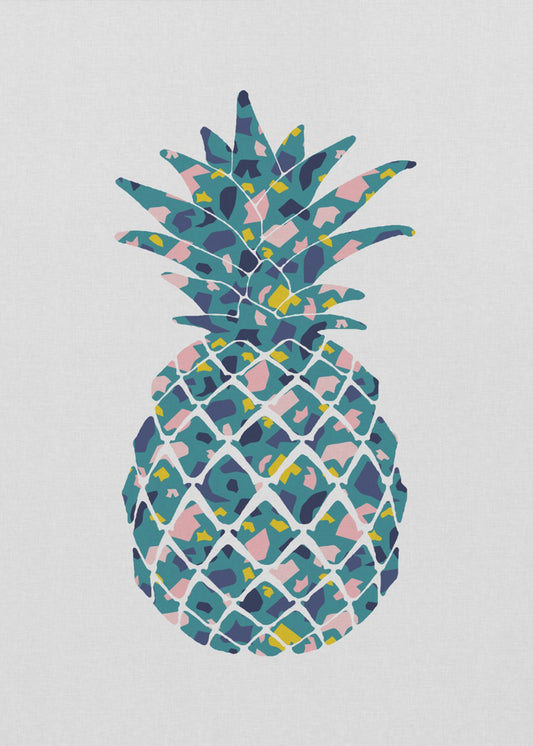 Teal Pineapple | Poster