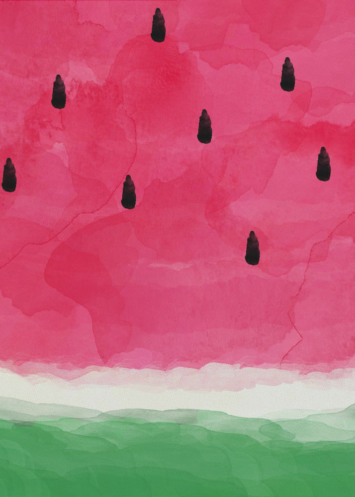Wassermelone Abstrakt A0 | Poster - Kunstdruck