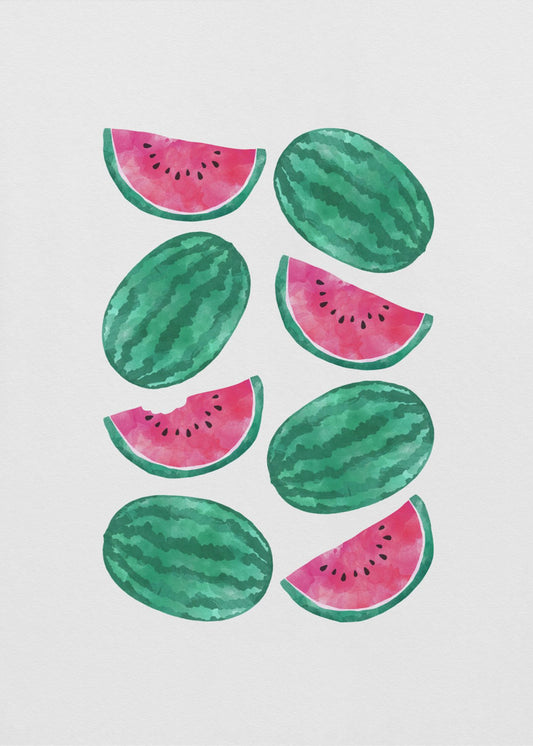 Multitud de sandías | Posters  - Impresiones de Arte