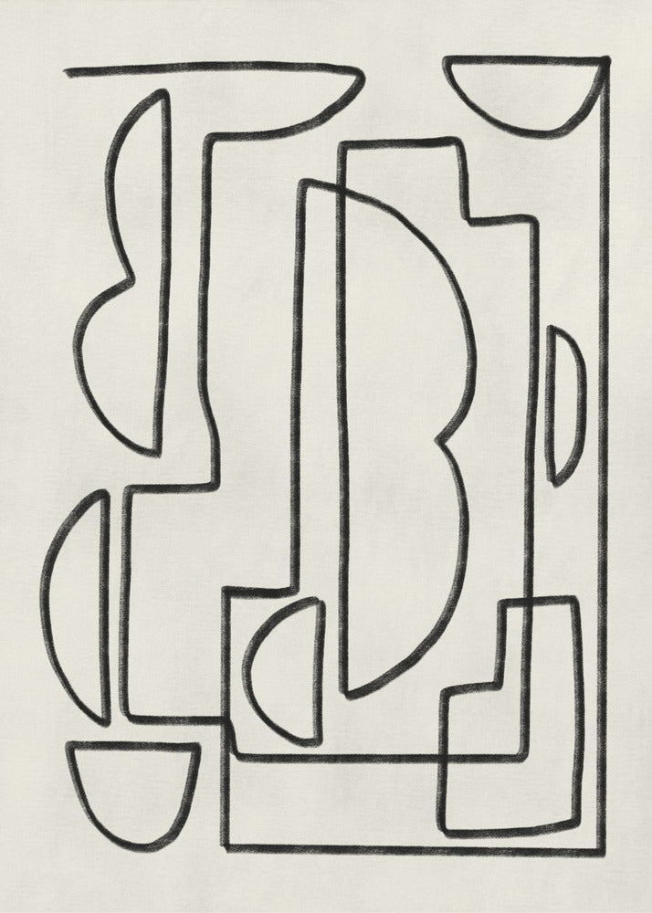 Abstract Line Art Sketch | Poster