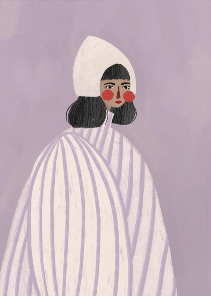 La femme au chapeau blanc | Tableaux sur Toile