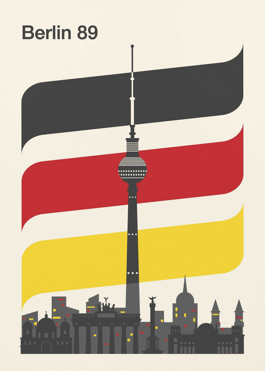 Impression de voyage rétro de Berlin | Tableaux sur Toile