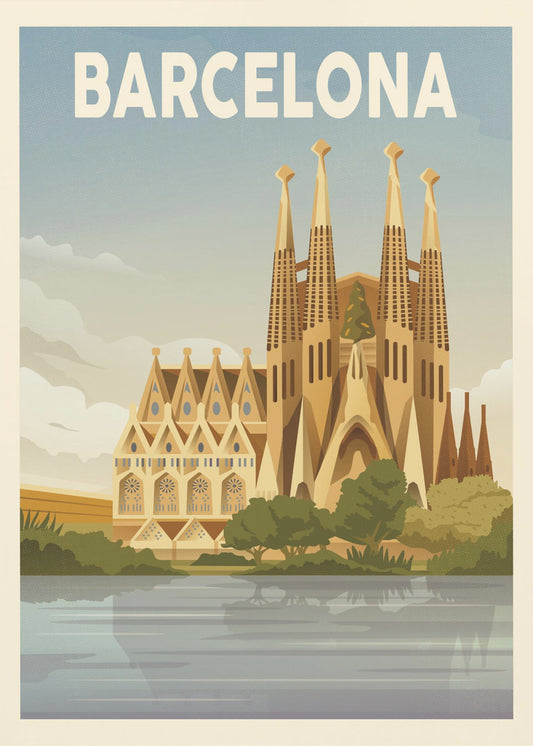 Impression de voyage à Barcelone | Tableaux sur Toile