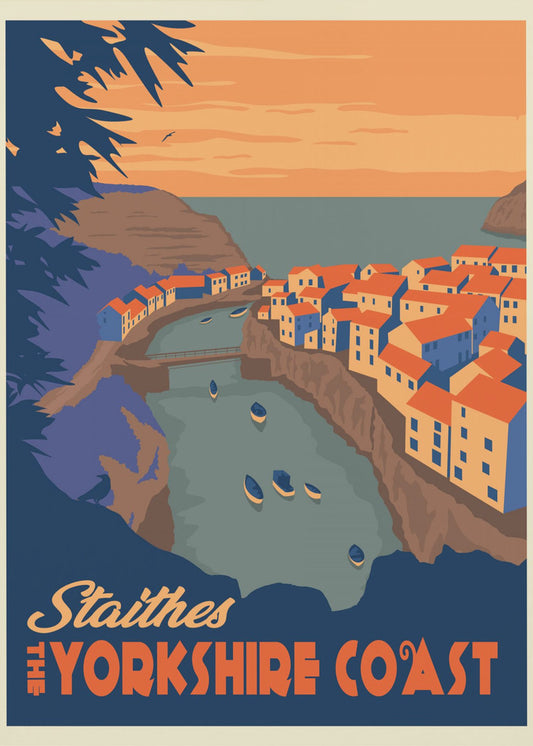 Impression de voyage Staithes Yorkshire | Tableaux sur Toile