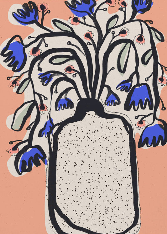 Schöner Blumenstrauß (Pfirsich) | Poster