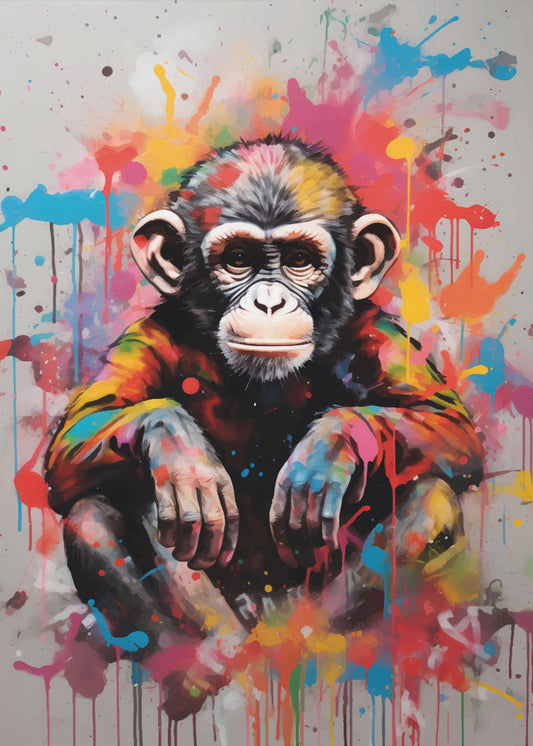 Scimmia Pop Art | Stampe su Tela