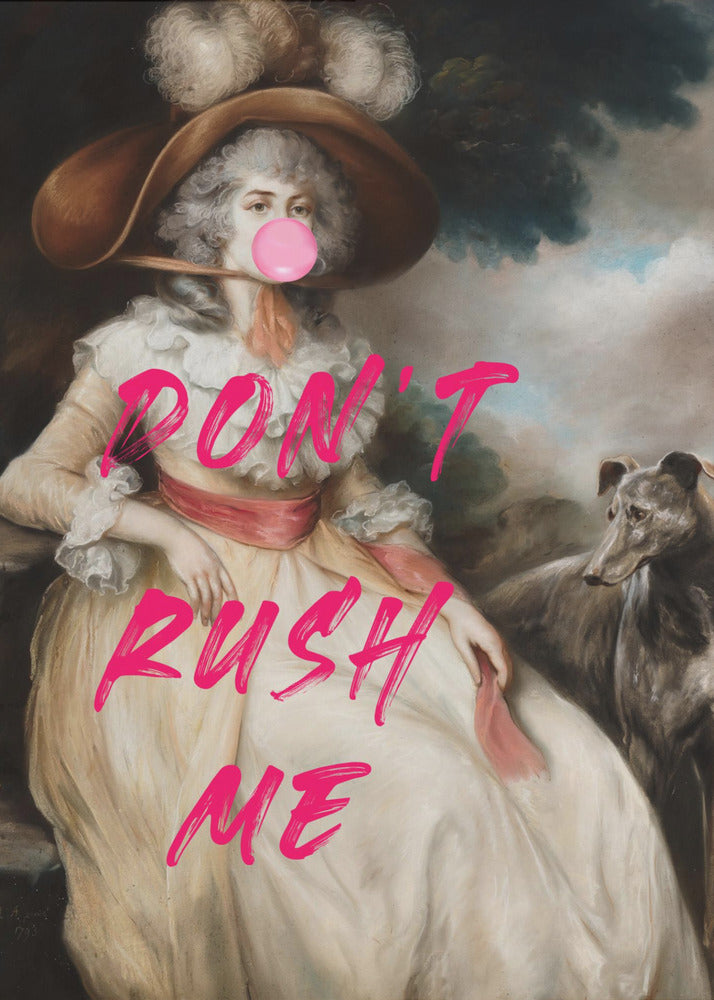 Don&#039;t Ruch Me / Altered Bubble Gum Collage | Poster