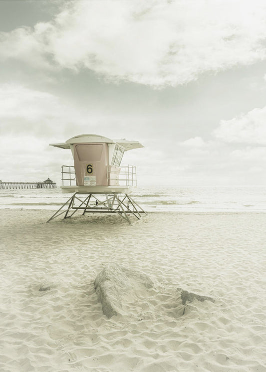 CALIFORNIE Vintage Imperial Beach | Tableaux sur Toile