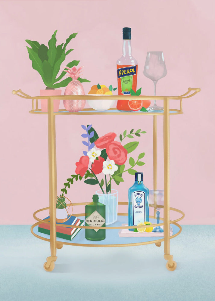 Carrello bar | Poster - Stampe d’Arte