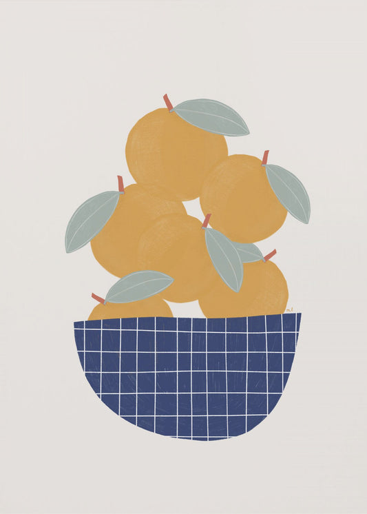 Bowl of Oranges | Canvas