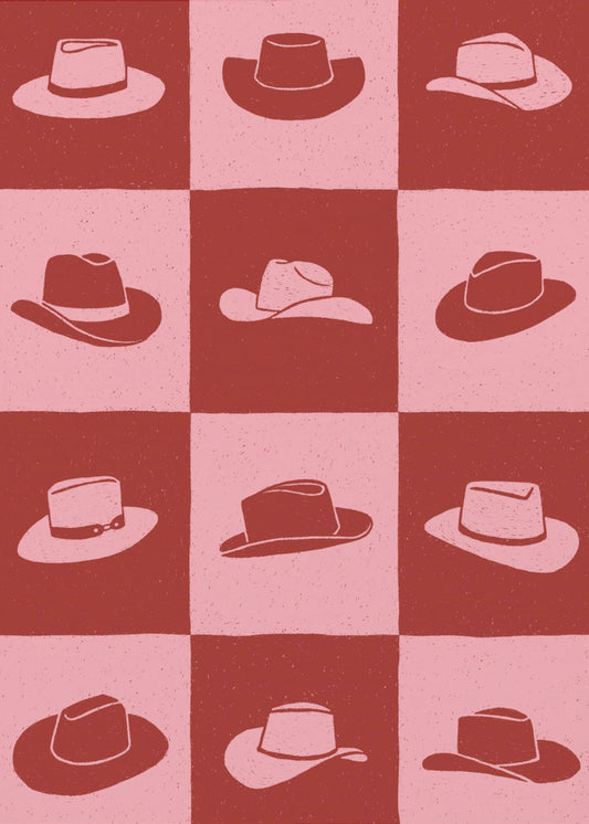 Cowgirl Schachbrett | Leinwand-Bilder