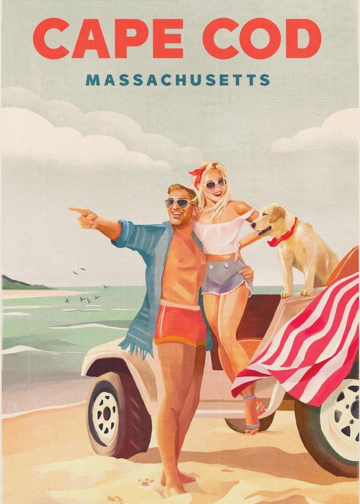 Letnia sztuka plażowa na Cape Cod w stanie Massachusetts | Wydruki na łótnie