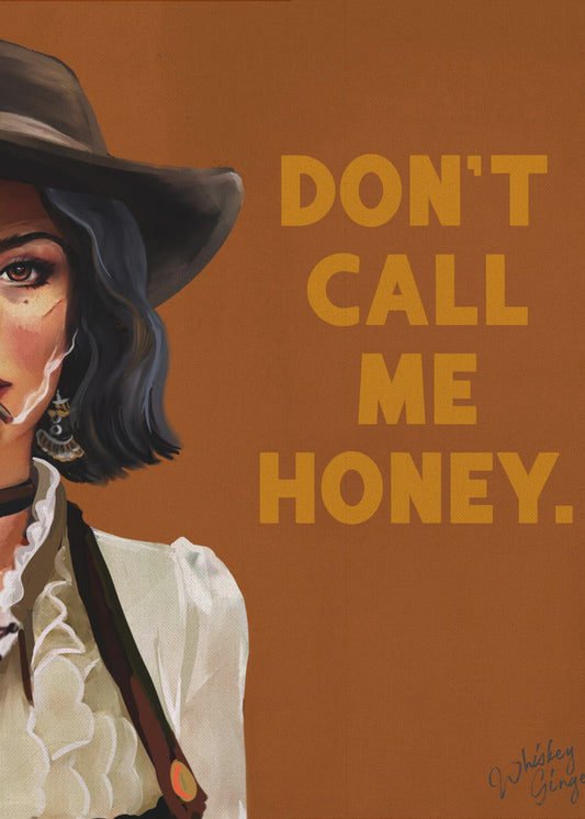 Kalla mig inte älskling Badass Western Cowgirl-konst | Canvas