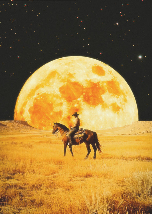 Mond-Cowboy | Leinwand-Bilder