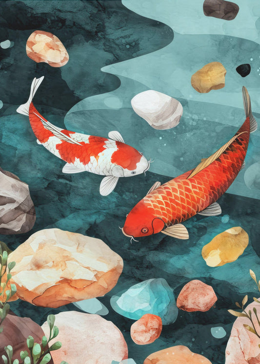 Fish Watercolor Animal Art | Poster