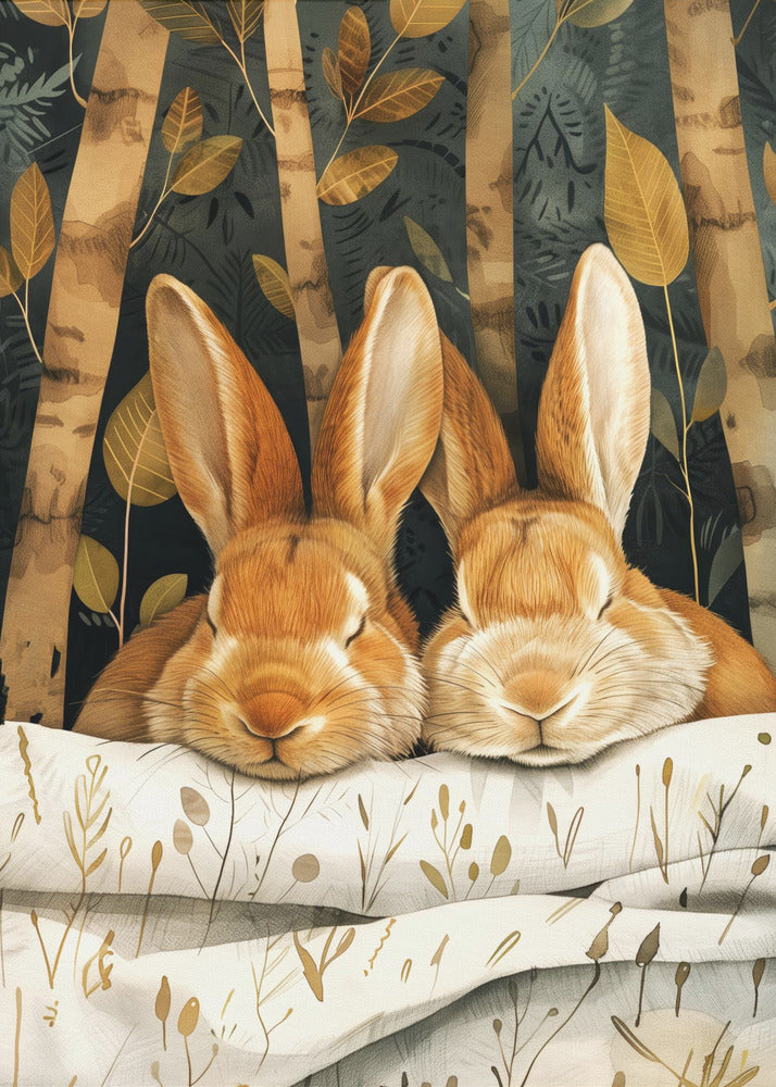 Bunny watercolor animal art 2 | Poster