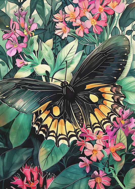 Butterfly watercolor animal art 2 | Poster