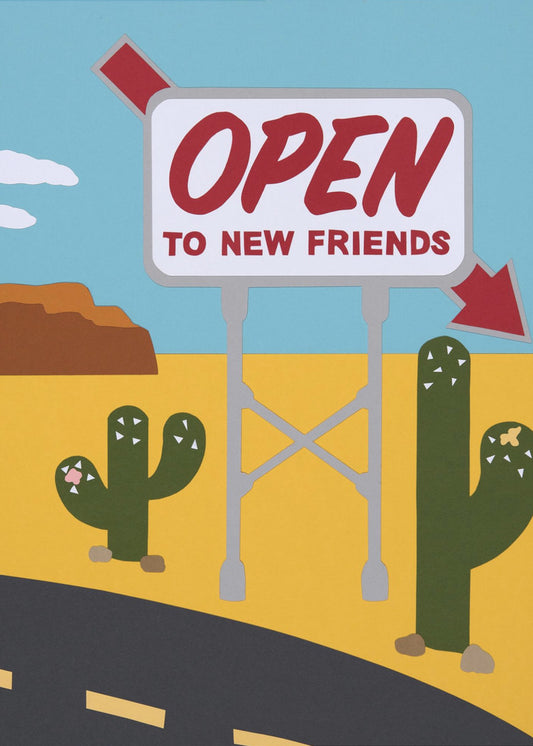 Abierto a nuevos amigos | Impresiones en Lienzo