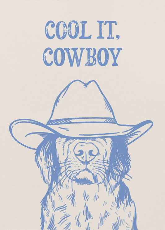 Kult Cowboy Blå | Lerretsbilder