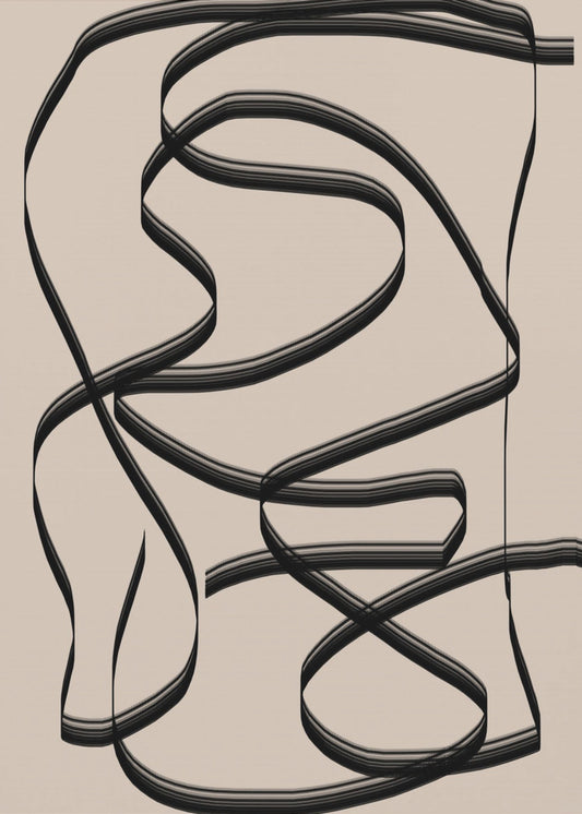 Flowing Lines Maze | Poster