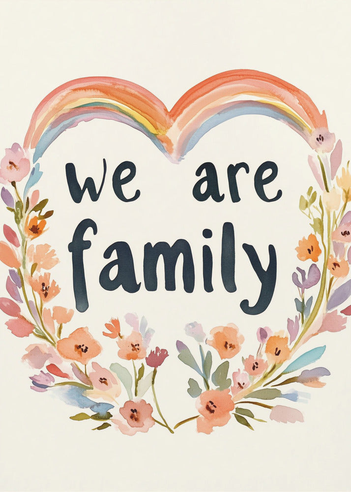 We are family (floral no 02) | Poster