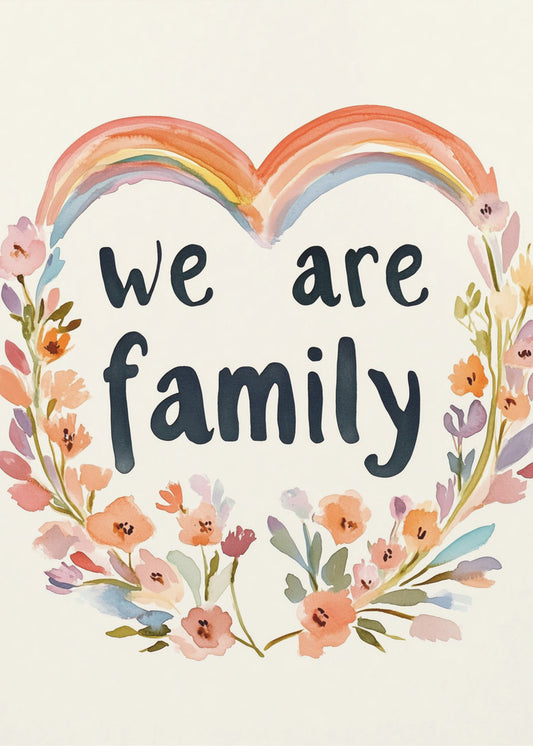 Wij zijn familie (bloemen nr. 02) | Posters - Kunstdrukken