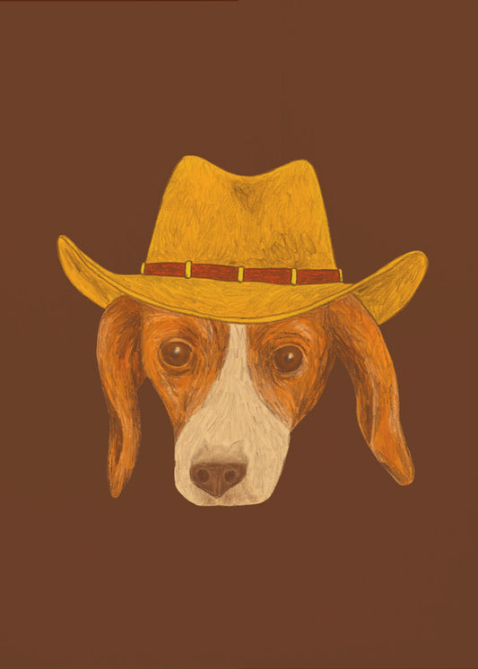 Nala, der süßeste Cowgirl-Welpe | Leinwand-Bilder