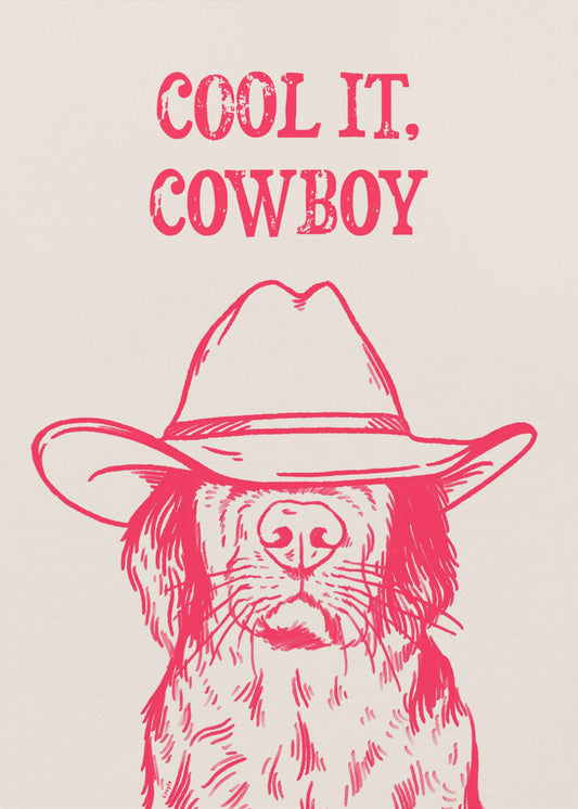 Cool It Cowboy Pink | Impresiones en Lienzo