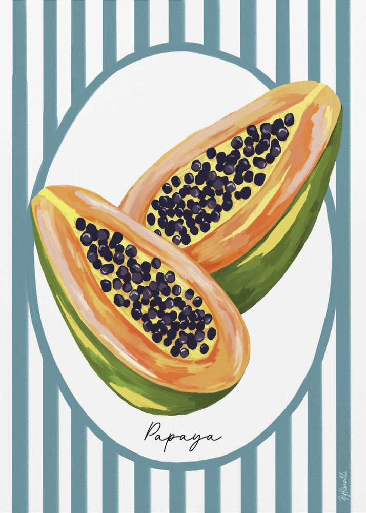 Papaya | Poster - Kunstdruck