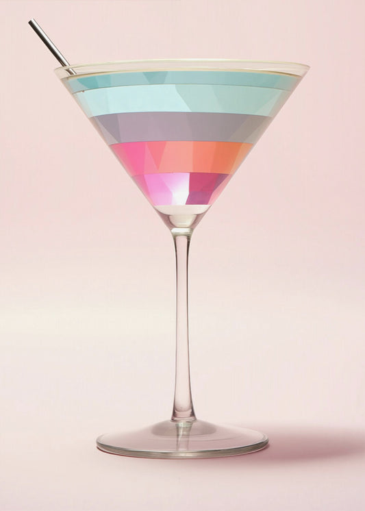 Striped Martini | Poster