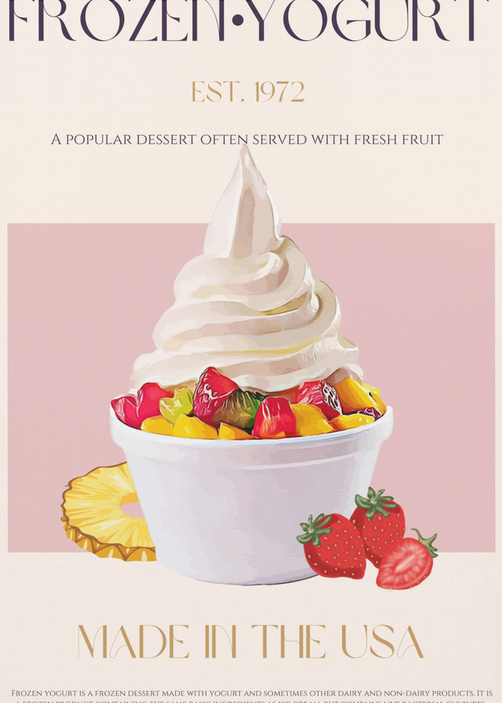 Virvel av fryst yoghurt | Poster