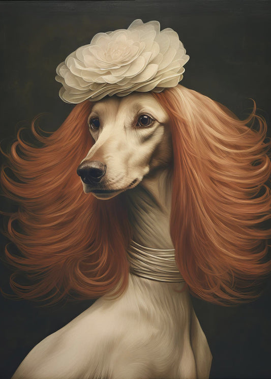 Human Dog 0002 2024 December Poster Dog Woman 6.jpg | Canvas