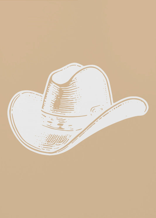 Cappello da cowboy neutro | Stampe su Tela