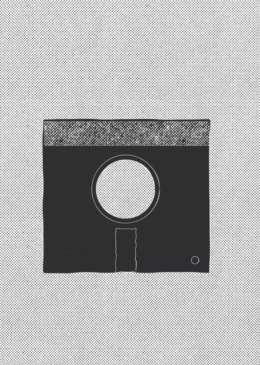 Stiliserad retrokamera | Canvastavla