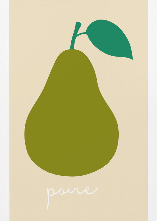 La Poire (Dark Green) | Canvas