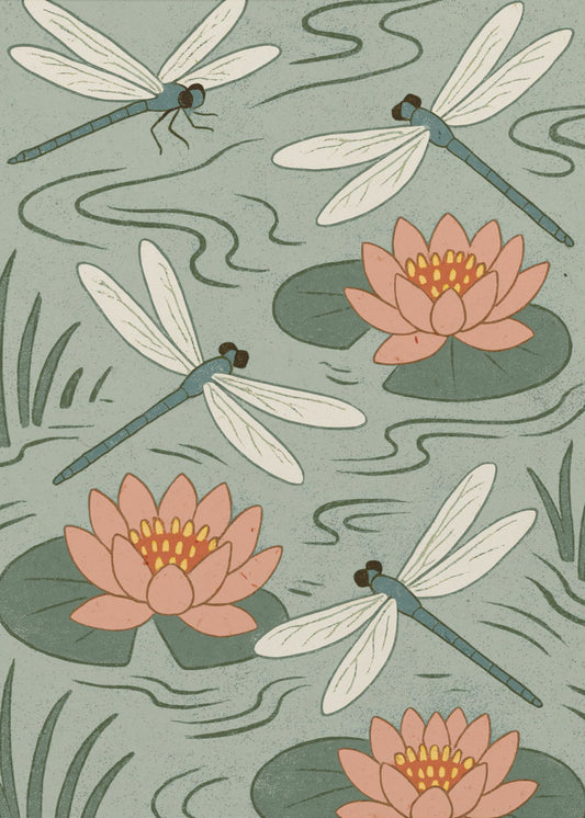 Waterlillydragonfly | Poster
