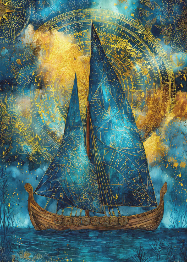Nautica Sea Art Aquarellschiff (28) | Poster